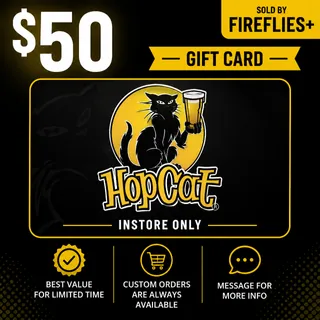 $50.00 USD HOP CAT GIFT CARDS