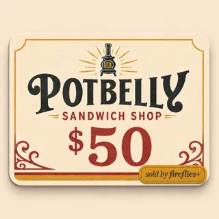 $50.00 USD POTBELLY SANDWICH SHOP GIFT CARDS