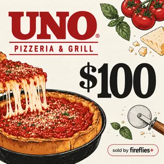 $100.00 USD UNO PIZZERIA & GRILL GIFT CARDS