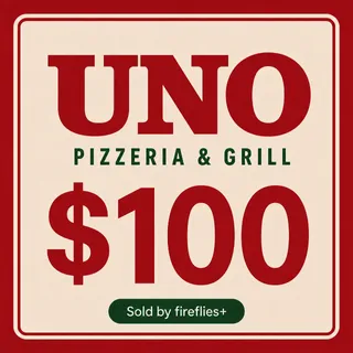 $100.00 USD UNO PIZZERIA & GRILL GIFT CARDS