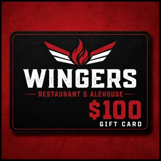 $100.00 USD WINGERS RESTAURANT & ALEHOUSE GIFT CARDS