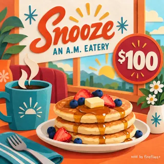 $100.00 USD SNOOZE AN AM EATERY GRILL GIFT CARDS