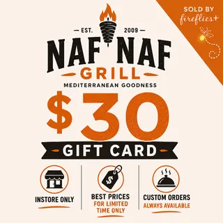 $30.00 USD NAF NAF GRILL GIFT CARDS