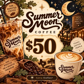 $50.00 USD SUMMER MOON COFFEE GIFT CARDS