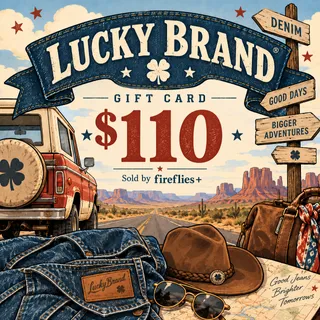 $110.00 USD LUCKY BRAND GIFT CARDS