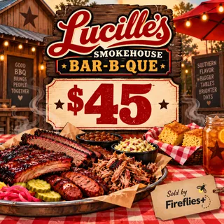 $45.00 USD LUCILLES SMOKEHOUSE BBQ GIFT CARDS