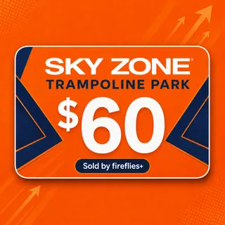 $60.00 USD SKY ZONE TRAMPOLINE PARK GIFT CARDS