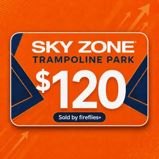 $120.00 USD SKY ZONE TRAMPOLINE PARK GIFT CARDS