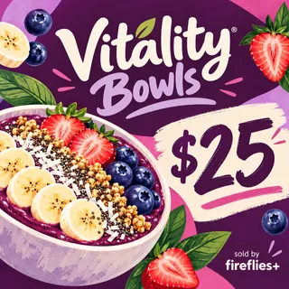 $25.00 USD VITALITY BOWLS GIFT CARDS