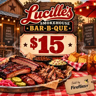 $15.00 USD LUCILLES SMOKEHOUSE BBQ GIFT CARDS