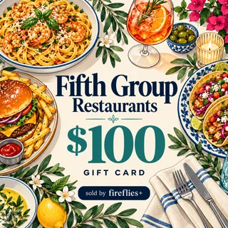 $100.00 USD FIFTH GROUP RESTAURANTS GIFT CARDS