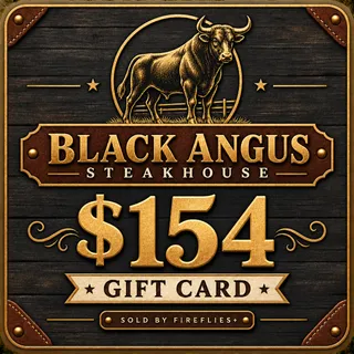 $154.00 USD BLACK ANGUS STEAKHOUSE GIFT CARDS