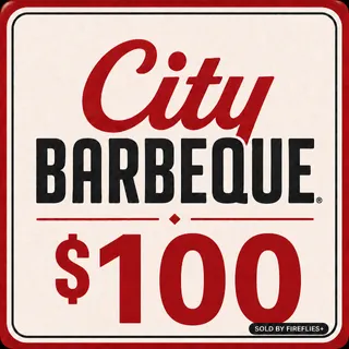 $100.00 USD CITY BARBEQUE/CITY BBQ GIFT CARDS