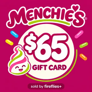 $65.00 USD MENCHIES CAFE GIFT CARDS