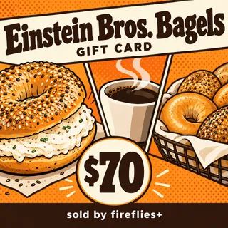 $70.00 USD EINSTEIN BROS BAGELS GIFT CARDS