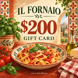 $200.00 USD IL FORNAIO  GIFT CARDS