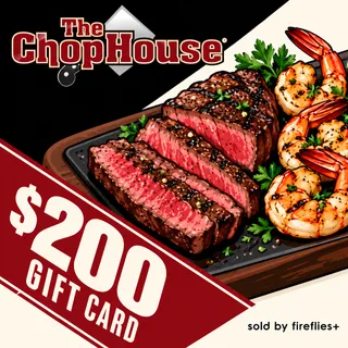 $200.00 USD THE CHOP HOUSE GRILL GIFT CARDS