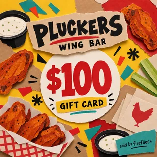 $100.00 USD PLUCKERS WING BAR GIFT CARDS