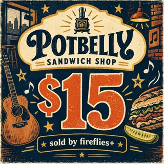 $15.00 USD POTBELLY SANDWICH SHOP GIFT CARDS