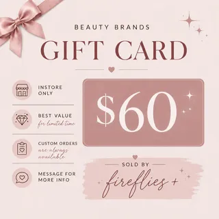 $60.00 USD BEAUTY BRANDS GIFT CARDS