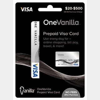 Onevanilla visa outlet card