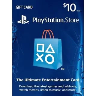 $10.00 USD PlayStation Store - Instant Delivery