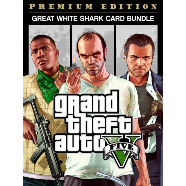 Grand Theft Auto V Premium Edition & Great White Shark Card Bundle Key