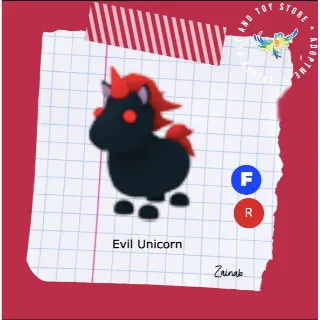 FR Evil Unicorn | Adoptme Pet