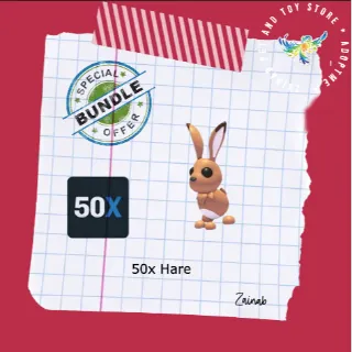 50x Hare adoptme