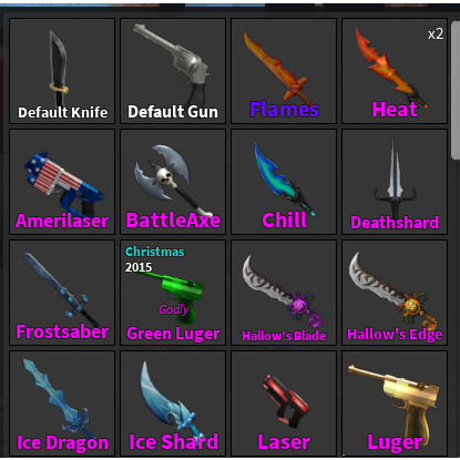 Bundle Mm2 Knifesguns In Game Items Gameflip - 