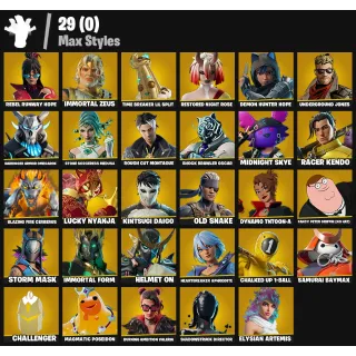 Fortnite OG Account 64 Skins | Renegade Raider + Galaxy Scout | PC/XBOX/PSN | Rare Skin