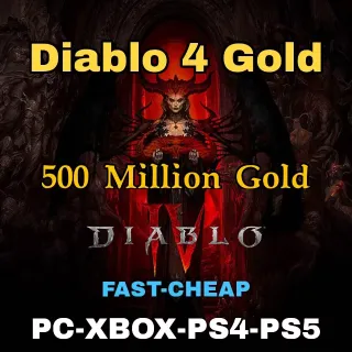 DIABLO 4 S4 500M GOLD