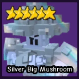 Silver Big Mushroom Garden Tower Defense