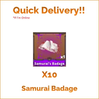 King Legacy X10 Samurai Badage