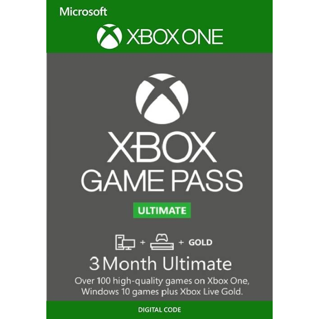 Xbox Game Pass Ultimate - 3 Month Subscription - Xbox Live Gold