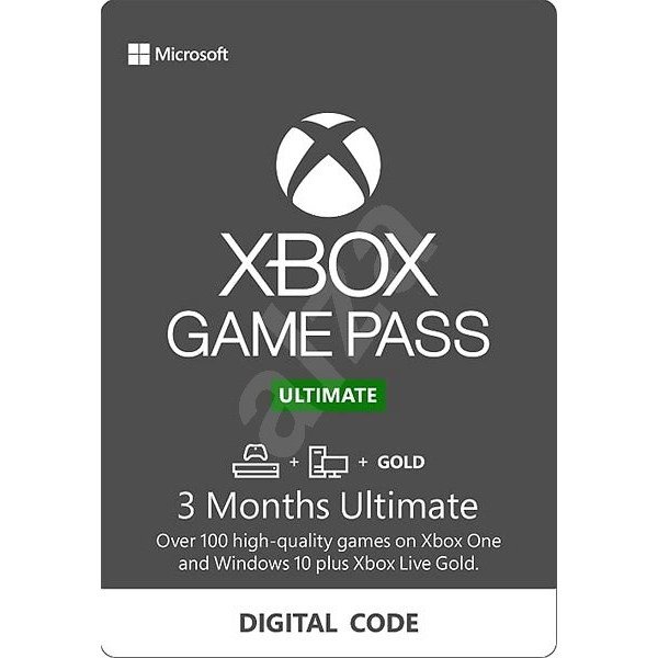 Xbox Game Pass Ultimate 3 Month Sub Card, Interactive Communication  International Inc, Xbox One, (Game Pass + Live Gold)