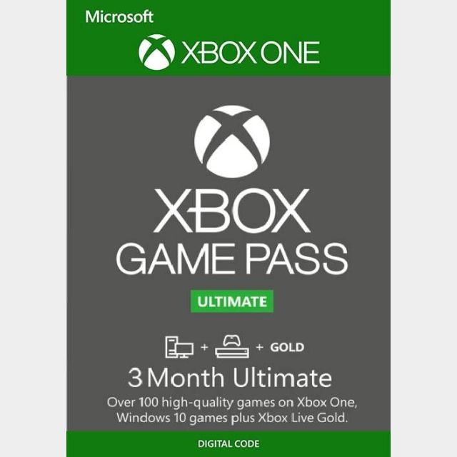 xbox game pass ultimate 3 months price