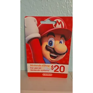$20.00 USD Nintendo eShop. Gift 