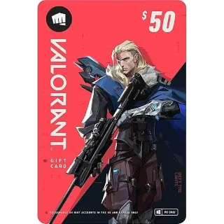 $50.00 USD Valorant gift 