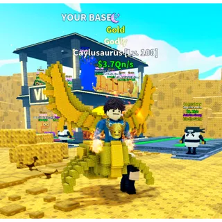 Caylusaurus (GOLD + Moon) Survive Lava