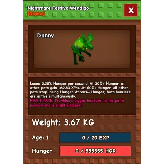 GAG (Festive Wendigo) 36KG+