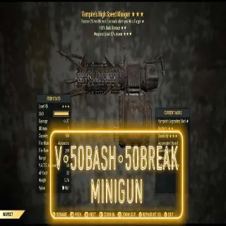 V 50Bash 50Break Minigun