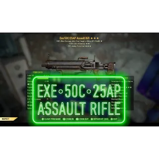 Exe 50C 25AP Assault Rifle ⭐️⭐️⭐️
