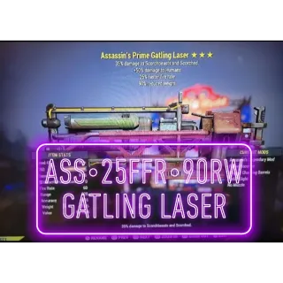 Ass 25FFR 90RW Gatling Laser ⭐️⭐️⭐️