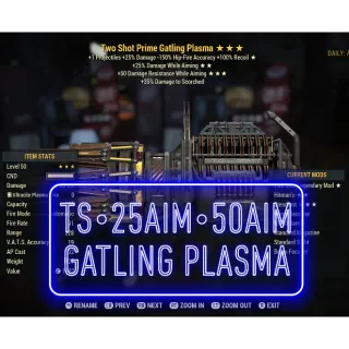 TS 25Aim 50Aim Gatling Plasma ⭐️⭐️⭐️