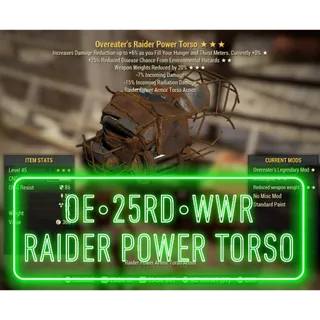 OE Fire WWR Raider Power Torso ⭐️⭐️⭐