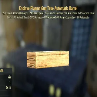 Enclave Plasma Gun True Automatic Barrel