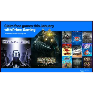 Prime Gaming Unlocked All Games  Subscription 1 Month / Open Amazon Video