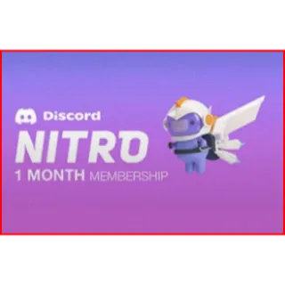 1 Month Discord Nitro 2BOOST (Activation Link)