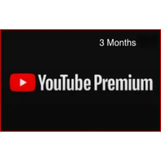 Youtube Premium Subscription 3 Months (Global).Gift